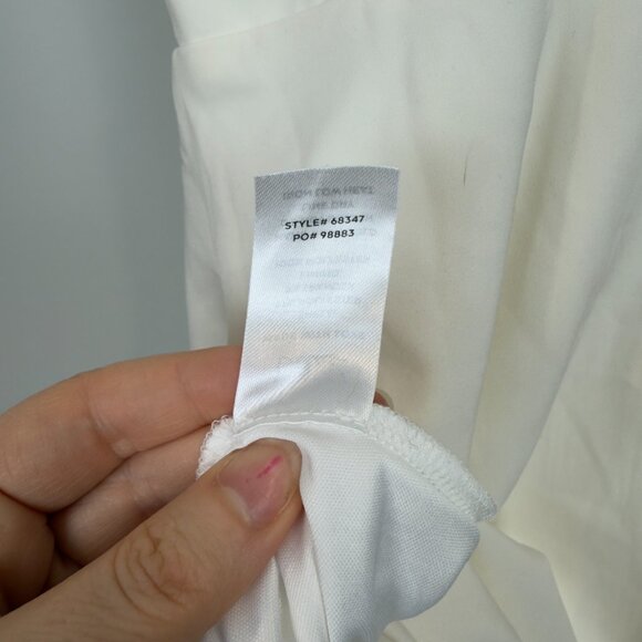 Lulus Divine Darling White Ruffled Skater Dress, Size L - Picture 8 of 10